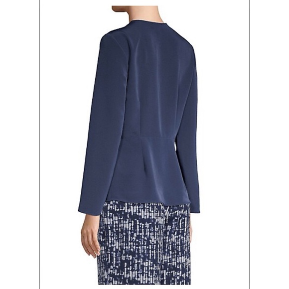 H by Halston Pleated Surplice Top - Picture 4 of 10